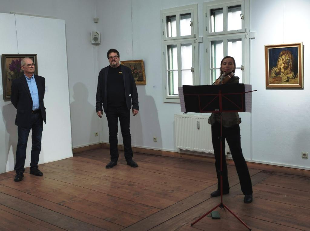 Eröffnung der Ausstellung des Kunstmalers Erich Wattenbach