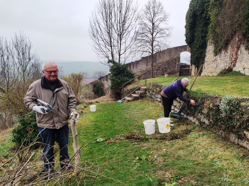 Arbeitseinsatz Frühjahr 2026 auf der Creuzburg